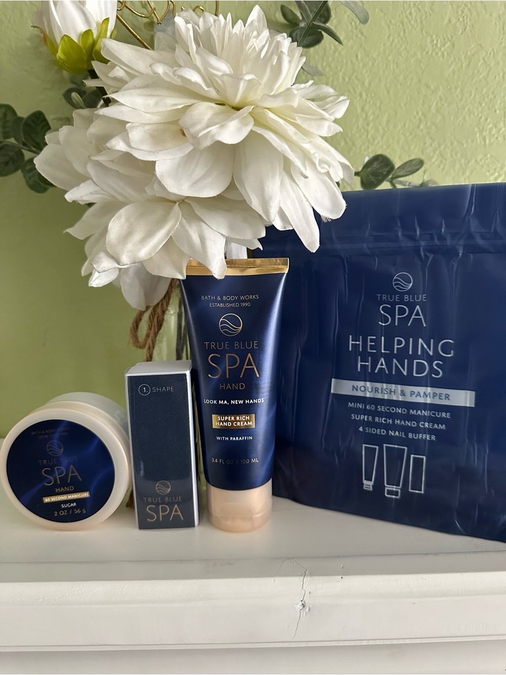 Bath & Body Works True Blue Spa Helping Hands Set - Navy Blue